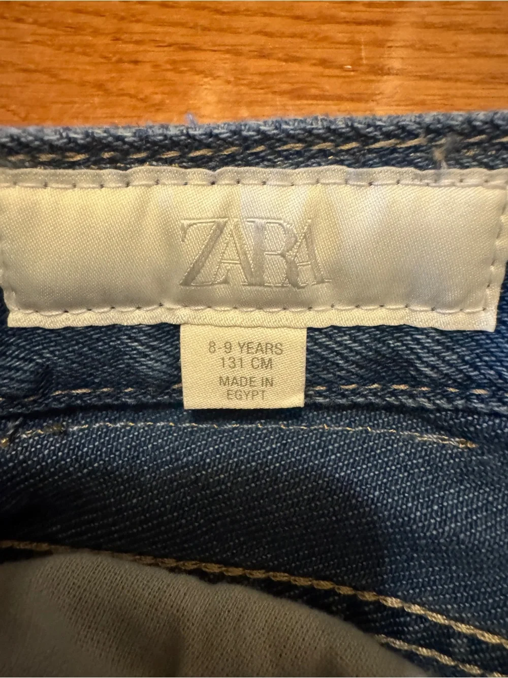 Zara Kids girls  Blue Wide-Leg Jeans - Picture 3 of 3